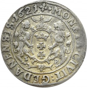 Zygmunt III Waza, ort 1621, Gdańsk, SB - Stenzel Berman