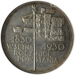 Polska, II RP, 5 złotych 1930, Sztandar, Warszawa, GCN MS63