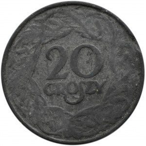 Polska, II RP, 20 groszy 1923, falsyfikat z epoki, bardzo rzadkie!
