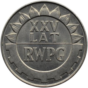 Polska, PRL, XXV lat RWPG, 10 złotych 1974 Warszawa, odwrotka