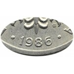 Polska, PRL, 20 złotych 1986 - szeroka data, Warszawa, bardzo rzadka odmiana