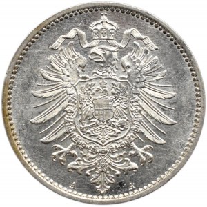 Niemcy, Prusy, 1 marka 1876 A, Berlin, menniczy egzemplarz