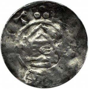 Niemcy, Otto III (983-1002),denar typu OAP, kapliczka