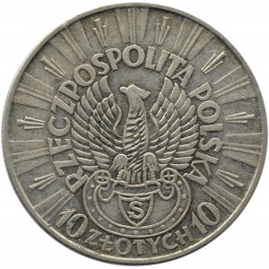 Polska, II RP, Józef Piłsudski 10 złotych 1934, Warszawa, orzeł strzelecki