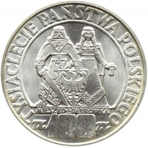 Polska, PRL, 100 złotych 1966, Mieszko i Dąbrówka, Warszawa, UNC