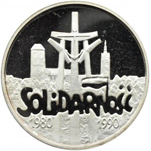 Polska, III RP 100000 złotych 1990 - Solidarność tzw. gruba