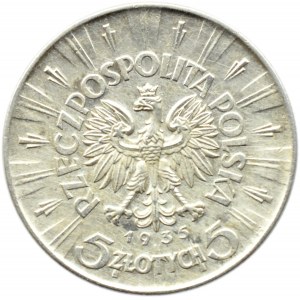 Polska, II RP, Józef Piłsudski, 5 złotych 1935, Warszawa