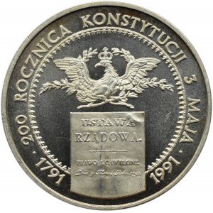 Polska, III RP, 200000 złotych 1991, Konstytucja, UNC