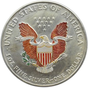 USA, Liberty (Orzeł) - 1 dolar 2000, koloryzowana, UNC