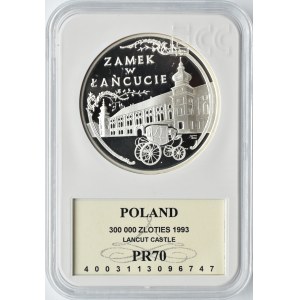 Polska, III RP, 300000 złotych 1993, Zamek w Łańcucie, PCG PR70