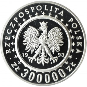 Polska, III RP, 300000 złotych 1993, Zamek w Łańcucie, PCG PR70