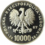 Polska, PRL, 10 000 złotych 1987, Jan Paweł II, PCG PR69