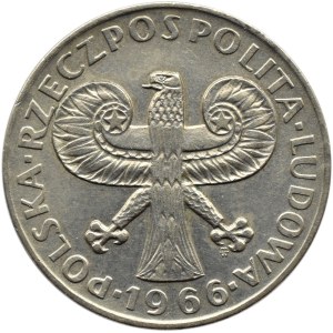 Polska, PRL, 10 złotych 1966, Kolumna Zygmunta, Warszawa