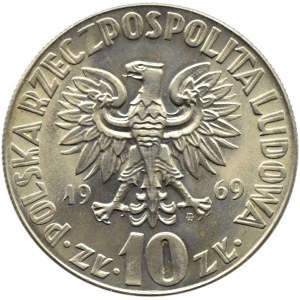 Polska, PRL, M. Kopernik, 10 złotych 1969, Warszawa, UNC