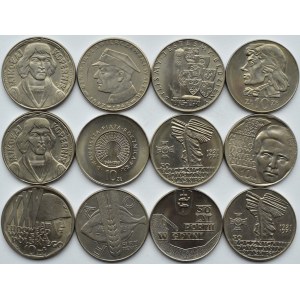 Polska, PRL, lot 10 złotych 1967-72, 12 sztuk, Warszawa, UNC