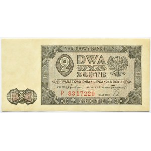 Polska, RP, 2 złote 1948, seria P, Warszawa