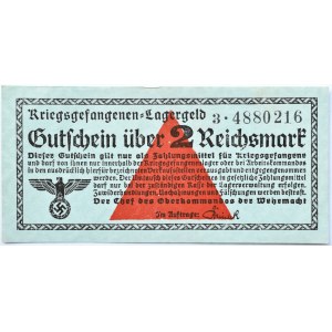 Uniwersalny Bon Obozowy, Kriegsgefangenen- Lagergeld, 2 marki