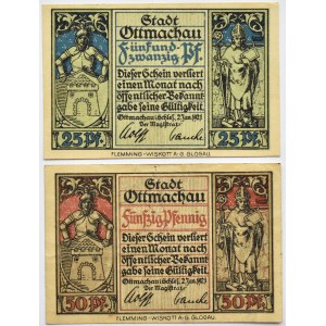 Ottmachau, Otmuchów, lot 2 notgeldów 1921