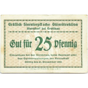 Grottkau, Grotków, 25 pfennigów 1922