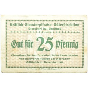 Grottkau, Grotków, 25 pfennigów 1922