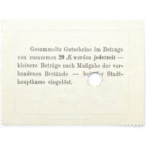 Bromberg, Bydgoszcz, Gutschein 1 marka 1914, numer 36502, UNC
