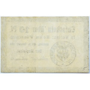 Bromberg, Bydgoszcz, Gutschein 10 pfennig 1916, kropka okrągła, UNC