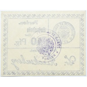 Fordon/Bydgoszcz, Gutschein 10 pfennig 1918, nowodruk, papier kremowy, odmiana 2.