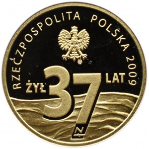 Polska, III RP, 37 złotych 2009, ks. J. Popiełuszko, Warszawa, UNC