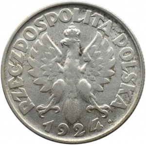 Polska, II RP, 2 złote 1924 H, Birmingham, rzadkie