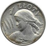 Polska, II RP, Kłosy, 1 złoty 1925, Londyn