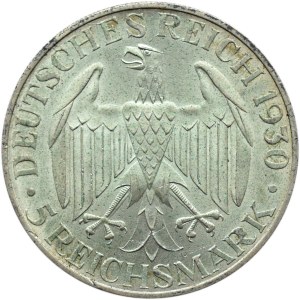 Niemcy, Republika Weimarska, 5 marek 1929 A, Berlin, Graf Zeppelin, UNC
