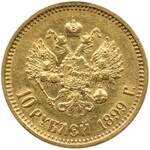 Rosja, Mikołaj II, 10 rubli 1899 FZ, Petersburg