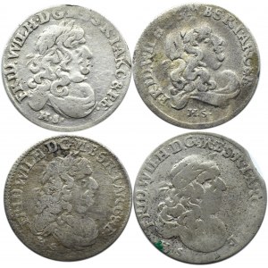 Niemcy, Prusy, Fryderyk II Wielki, lot szóstaków 1680-83 HS