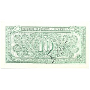 Tschechoslowakei, 10 Kronen 1945, SV-Serie, UNC