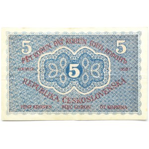 Czechosłowacja, 5 koron 1919, seria 0021, Praga