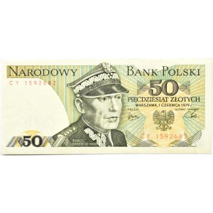 Polen, PRL, 50 Zloty 1979, Serie CY, Warschau