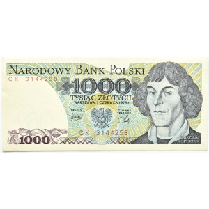 Polska, PRL, 1000 złotych 1979, Warszawa, seria CK