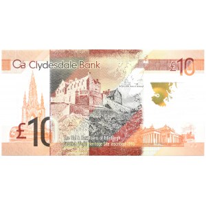 Szkocja, 10 funtów 2017, polimer, seria W/HY, Glasgow, UNC