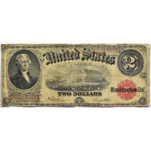 USA, 2 dolary 1917, seria D, Duży format