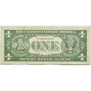 USA, 1 dolar 1957, seria z gwiazdką