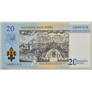 Polska, 300-lat Koronacji Obrazy Jasnogórskiego, 20 złotych 2017, Warszawa, UNC