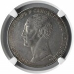 Rosja, Aleksander II, 1 rubel pomnikowy 1859, Petersburg, NGC AU55