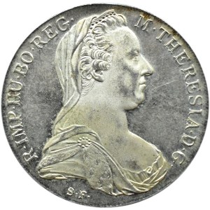 Austria, Maria Teresa, talar 1780, nowe bicie, menniczy egzemplarz