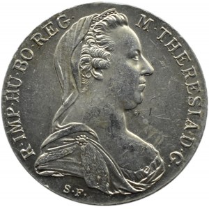 Austria, Maria Teresa, talar 1780, nowe bicie, menniczy egzemplarz