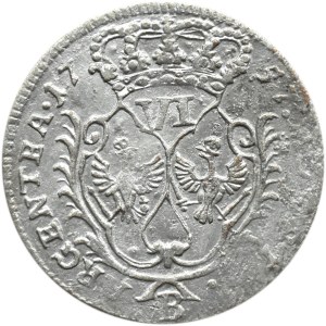 Niemcy, Prusy, Fryderyk II Wielki, szóstak, 1657 B, Wrocław