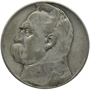 Polska, II RP, Józef Piłsudski, 10 złotych 1934, Warszawa, rzadszy rocznik