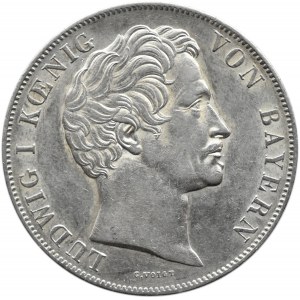 Niemcy, Bawaria, Ludwik I, 2 guldeny 1848, Monachium, piękne