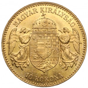 Hungary, Franz Joseph I, 10 korona 1911 KB