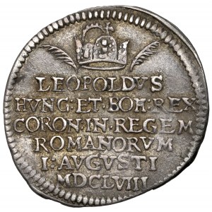 Austria, Leopold I, Żeton koronacyjny 1658 (ø20mm) - na Świętego Cesarza Rzymskiego