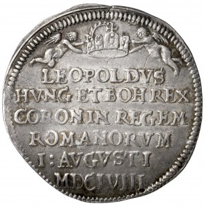 Austria, Leopold I, Żeton koronacyjny 1658 (ø24mm) - na Świętego Cesarza Rzymskiego